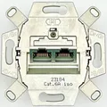 Busch Jaeger 0218/12-101 UAE-Anschlussdose 2-fach RJ45 Cat. 6a iso geschirmt