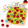 Nene Toys Marienkäfer-Garten – Gedächtnisspiel aus Holz für Kinder im Alter von