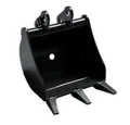 BAMATO Garten-Multifunktionsgerät - Tieflöffel für Minibagger MIB-600 Baggerschaufel 300 mm, Stk, 1