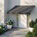SONGMICS Gelenkarmmarkise, Handkurbel, UPF 50+, Aluminiumlegierung, 300 x 250 cm, grau - Grau