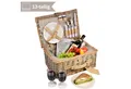 SÄNGER Picknickkorb Amrum (Set, 13 St., Picknickkorb), 38x26x19 cm, 2 Personen, Geschirr, Komplettset mit Kühltasche