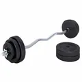 GORILLA SPORTS® SZ Curlstange Hantelset 35 kg Gewichte Hantel Set Langhantel