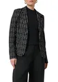 Comma Karierte Blazer aus Bouclé-Jersey