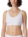 Schiesser Damen Soft BH mit Herausnehmbaren Pads Nahtlos - Classic Seamless,Weiss_181106,XXL