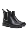 VERBENAS Rain Boots Gaudi Mate Glitter Negro-Plata