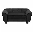 vidaXL Tierbett, Hundesofa Schwarz 72x45x30 cm Plüsch