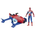Spider-Man Marvel Epic Hero Series Web Splashers Jet Splasher Spielset mit Action-Figur und Fahrzeug, 10 cm große bewegliche Figur und Flugzeug, das Wasser spritzt
