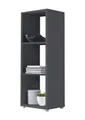 BMG Möbel Standregal NIZZA, Aktenregal, Würfel, Säulen Regal mit 3 Fächern, Made in Germany