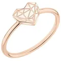 Liebeskind Berlin Fingerring Broken Heart Edelstahl goldfarben 56