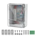 Wasserdichte Anschlussdose IP65, Aufputz Verteilerkasten aus ABS, Transparent...