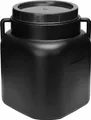 Garronda 20L Plastikfass BPA-freies quadratisches Fass und Behälter mit Deckel, Schwarz GD-0088