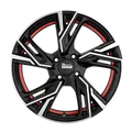 MAM Felgen Mam Rs5 6,5jx16 4/100 Et35 63,4 Bfpri Black Front Polish Red Inside
