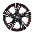 4x MAM Felgen Mam Rs5 6,5jx16 4/100 Et35 63,4 Bfpri Black Front Polish Red