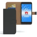 Tasche für Huawei Y625 Case Wallet Schutz Hülle Cover Schwarz