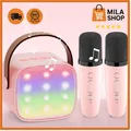 Karaoke Maschine Kinder mit 2 Mikrofonen Lautsprecher Mädchen Geschenk 3-12