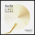 nielsen Schallplatten Rahmen, 31,4 x 31,6 cm, Aluminium, Schwarz matt, Vinyl Rahmen zum Aufhängen im Hoch- & Querformat, bruchsicheres Kunstglas, Vinyl Alu