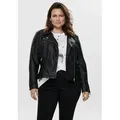 ONLY CARMAKOMA Lederimitatjacke CAREMMY FAUX LEATHER BIKER schwarz S (42)