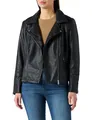 NOS Damen Caremmy Faux Leather Biker Noos Jacke, Schwarz, 42 EU