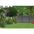 T & J WPC-Steckzaunsystem Skär Anthrazit / Anthrazit 20 x 148  x 1790 mm