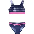 Playshoes Badeanzug Playshoes UV-Schutz Bikini Ringel blau 158/164