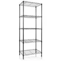 Metallregal Rocky Pulverbeschichtet Schwarz 4 Böden 55 X 35 X 110 Cm