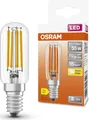 OSRAM LED Lampe E14 T26 6,5W 730lm 2700K warmweiß klar | Speziallampe Kühlschrank | 300° Ausstrahlung | nicht dimmbar