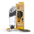 CURREX HikePro Einlegesohle – Deine neue Dimension des Wanderns. Dynamische Performance Einlegesohle für Walking, Hiking oder Spaziergänge,Gelb (Mid Profile),EU 47-49 (Tag XXL)