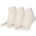 PUMA Kurzsocken PUMA UNISEX QUARTER PLAIN 3P (3-Paar, 3 Paar) mit kleinem Logo beige 43-46