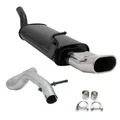 Novus Sport Auspuff Endschalldämpfer 135x75 oval DTM Audi A3 Seat Leon VW Golf 4