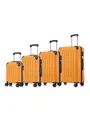 YONSLY Koffer Premium Reisekoffer Hartschalen-Koffer Trolley Kabinenkoffer S-M-L-XL, 4 Rollen, 360°-Doppelrollen, TSA-/Zahlenschloss, YKK-/Standardreißverschluss