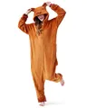 corimori Capybara-Kostüm Erwachsene Damen Herren Tier-Kostüme Onesie Jumpsuit Overall 02 Capybara Wasserschwein Nagetier,M