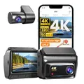 DDPAI Dashcam Auto Vorne Hinten 4K+1080P, Integriertem 32GB eMMC Dash Cam, 4G LTE Autokamera mit Vollfarb-Nachtsicht, 5GHz WiFi 6 GPS, 24/7 Parküberwachung, 3" IPS, G-Sensor, ADAS, Z60