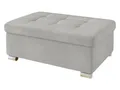Mirjan24 Hocker Niko groß Sitzhocker Polsterhocker Sitzbank Fußbank Pouf Farbauswahl (Venus Velvet 2921)