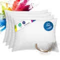 wometo 4er Set Federkissen 100% Federn 40x60-600g Oeko-TEX Sofakissen Kissen Füllkissen Bezug Baumwolle weiß/Innenkissen/Kissenfüllung/kleine Kopfkissen (4 Stück)