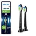 Philips Sonicare W2 Optimal White, Original Ersatzbürstenköpfe, Schwarz, 2er-Pack, HX6062/88
