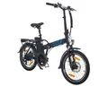 smartEC E-Bike Klapprad E-Klapprad Camp-20H E-Bike 20 Zoll Schwarz, 7 Gang Shimano Tourney Schaltwerk, Kettenschaltung, Hinterrad-Nabenmotor, 562.00 Wh, (1 Paket, 6 tlg., Akku mit Ladegerät), Damen/Herren Unterstützung 25 km/h Anfahrhilfe Scheibenbremse StVZO