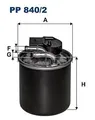 FILTRON PP 840/2 Kraftstofffilter für MERCEDES-BENZ