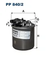 FILTRON Kraftstofffilter PP 840/2 für MERCEDES-BENZ