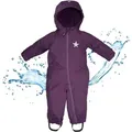 BMS Regenoverall Regenanzug für Kinder 100% wasserdicht & atmungsaktiv - PFC frei im praktischen Design lila 98