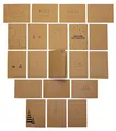 20 Weihnachtskarten Klappkarten aus Kraftpapier 20er Karten-Set mit verschiedenen Motiven I Klappkarte mit schönen Sprüchen I Endformat DIN A6 I Grußkarten Christmas Cards