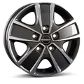 BORBET DESIGN CWG mistral anthrazit glänzend poliert 6.0Jx16 5x118 ET68 3000098837