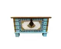 Oriental Galerie Truhe Indische Truhe Türkis 80cm (1 St), Beistelltisch, Holztruhe, Antik, Wäschetruhe, Möbeltruhe, Holzkiste