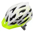 meteor Fahrradhelm Herren Damen Kinder-Helm MTB rollerhelm kinderfahrradhelm Mountainbike rennradhelm Inliner skaterhelm BMX fahradhelm Scooter Jungen Bike Helmet M(55-58cm), Weiß Grün