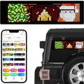 OBEST LED Anzeigetafel, 39x10.7cm Led Anzeige Programmierbar, Flexibles Laufschrift für Auto, LKW, Geschäft, Werbung, Bar, Hotel, Werbung, Smart APP, Bluetooth