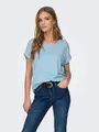 ONLY T-Shirt ONLMOSTER – Kurzarmshirt mit Aufschlag und klassischem Look Viskosemischung, regular fit