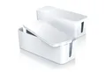 BEARWARE Kabelbox, (2-tlg), Kabel Box mit Gummifüßen - Kabelmanagement / dezente Optik / Ladebox