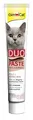 GimCat Duo Paste Anti-Hairball Malz und Hühnchen - Katzensnack fördert den Abgang verschluckter Haare - 1 Tube (1 x 50 g)