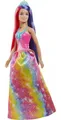 Barbie GTF38 - Dreamtopia Regenbogen Königlich (ca. 30 cm) mit extralangen Fanta