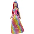 Barbie Dreamtopia Prinzessin Puppe mit langen, zweifarbigen Haaren & Zubehör