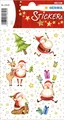 HERMA 15629 Aufkleber Weihnachtsmann, 30 Stück, Weihnachten Sticker mit Nikolaus
